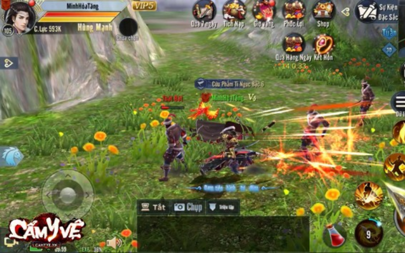 Afk đánh quái tăng kinh nghiệm