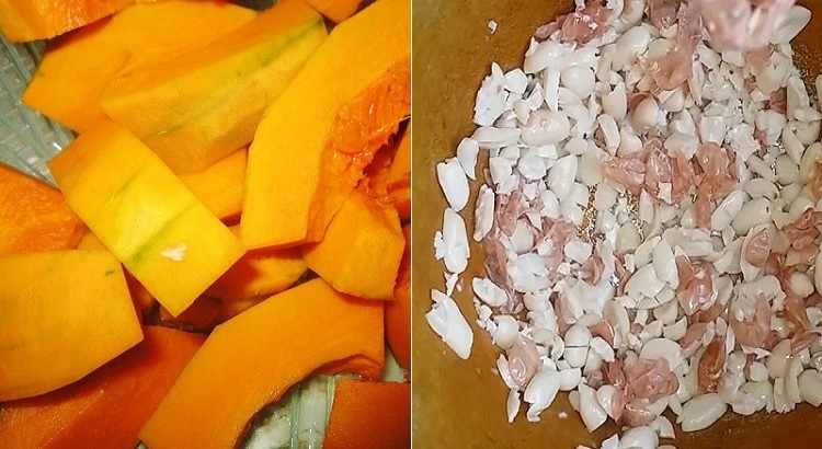 Canh bí đỏ đậu phộng (Hình 4)