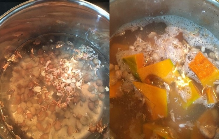 Canh bí đỏ đậu phộng (Hình 5)