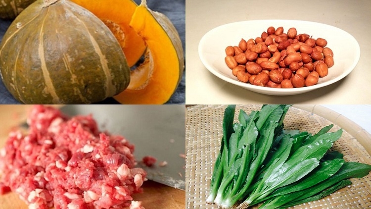 Canh bí đỏ đậu phộng (Hình 6)