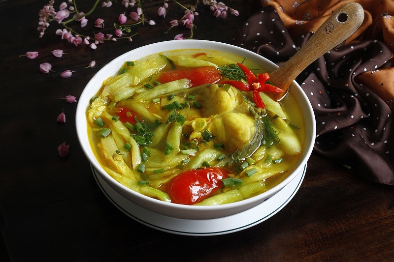 Canh cá nấu dọc mùng kiểu Bắc ảnh 8