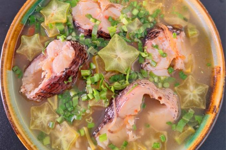 Canh cá tràu nấu khế hình 6