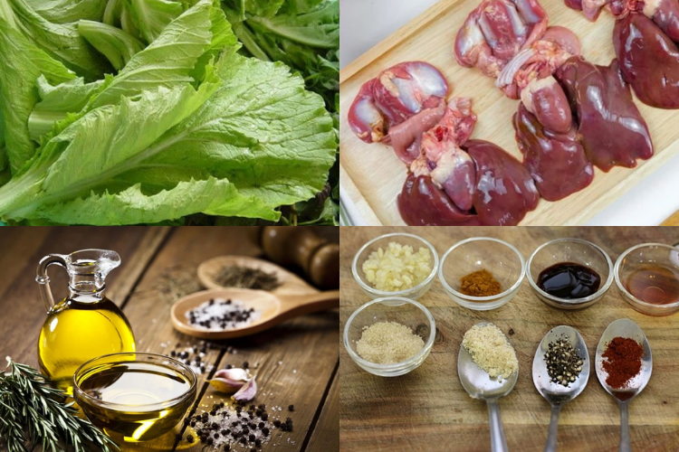 canh cải bẹ xanh lòng gà 3