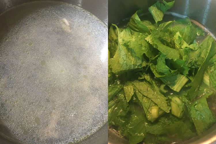 canh cải bẹ xanh lòng gà 5