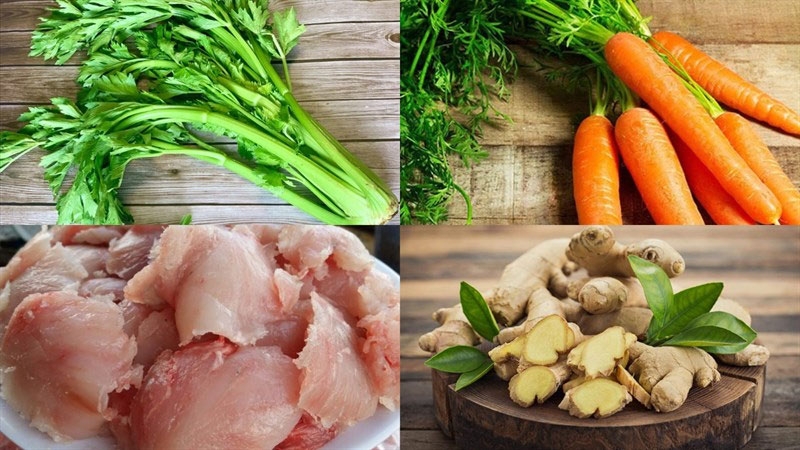 Canh cần tây cá viên hình 1
