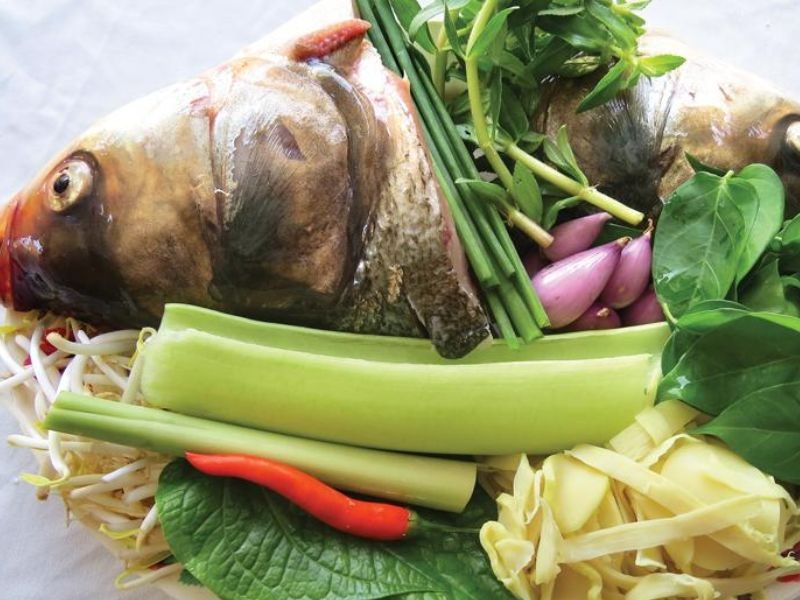 canh chua cá chép nấu dọc mùng ảnh 7