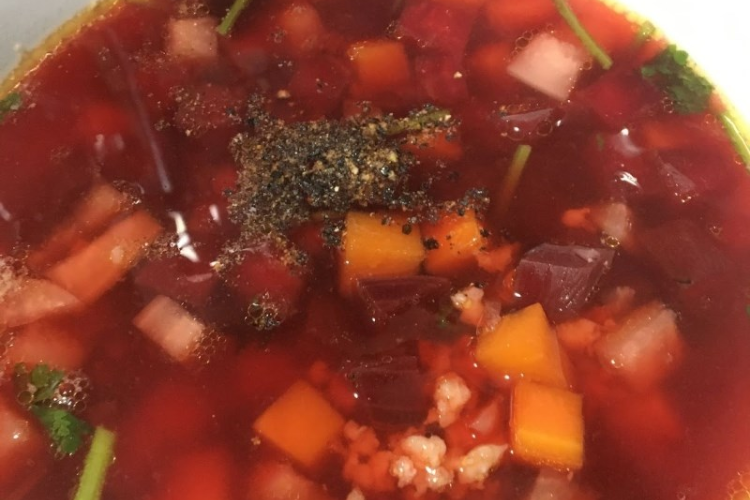 canh củ dền hình 7
