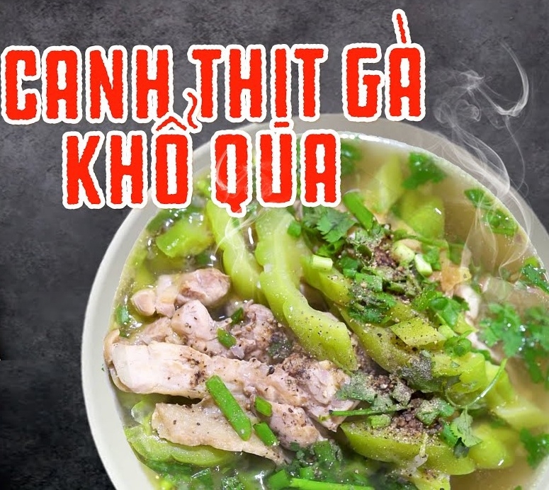 canh gà khổ qua 9