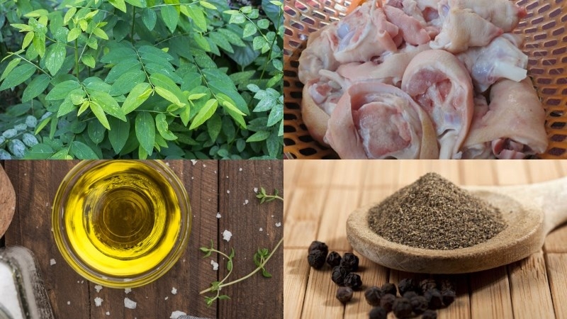 canh giò heo rau ngót ảnh 1
