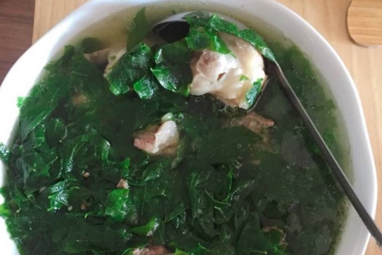 canh giò heo rau ngót ảnh 10