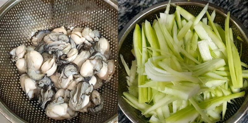 Canh hàu nấu bầu hình 2