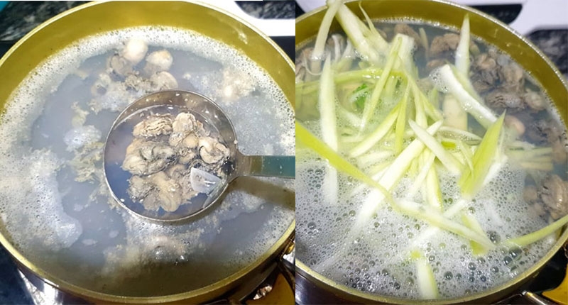 Canh hàu nấu bầu hình 4
