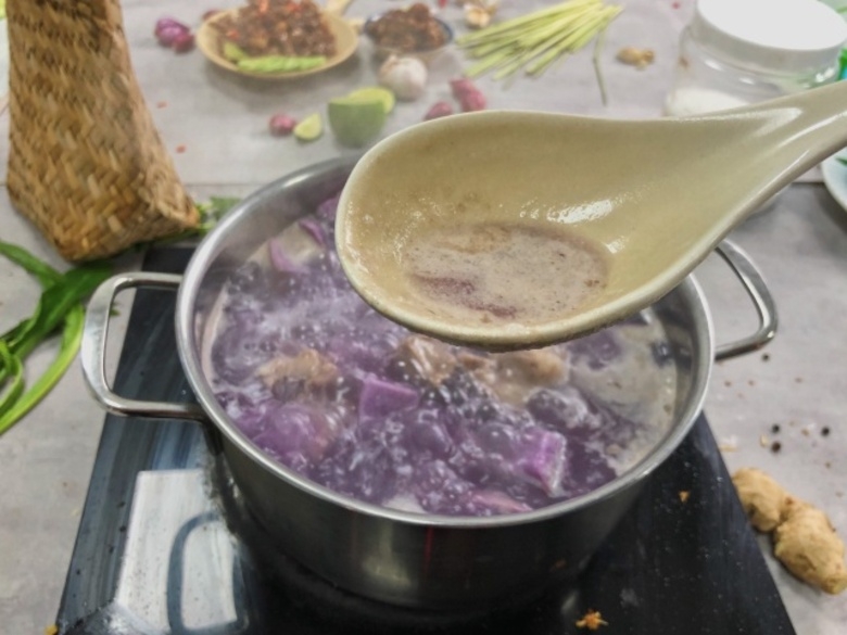 Canh khoai mỡ nấu tôm 6