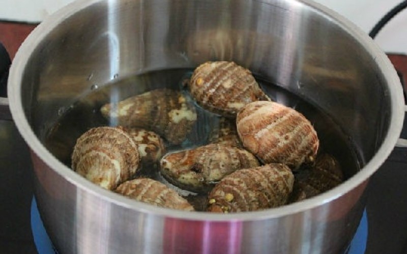 canh khoai môn chay 2