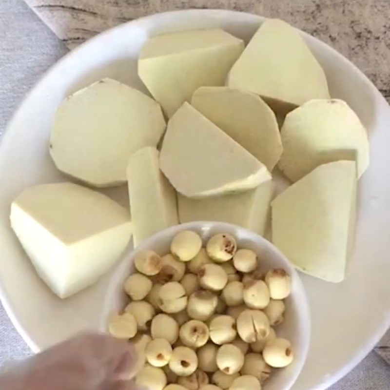 canh khoai môn chay 4