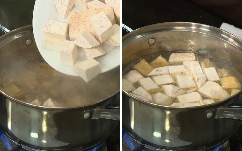 canh khoai môn chay 5