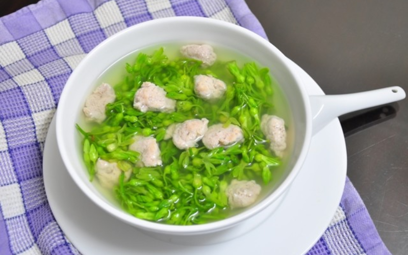 Công thức món canh ngao hoa thiên lý thơm ngon