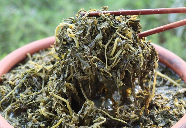canh rau sắn chua nấu sườn 1