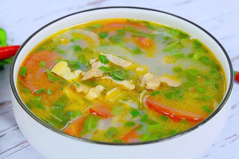 Chia sẻ cách làm canh trai nấu rau răm (hình 10)