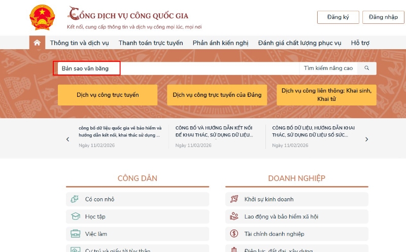 Hướng dẫn chi tiết thủ tục xin cấp lại bằng cấp 3 bị mất bước 1