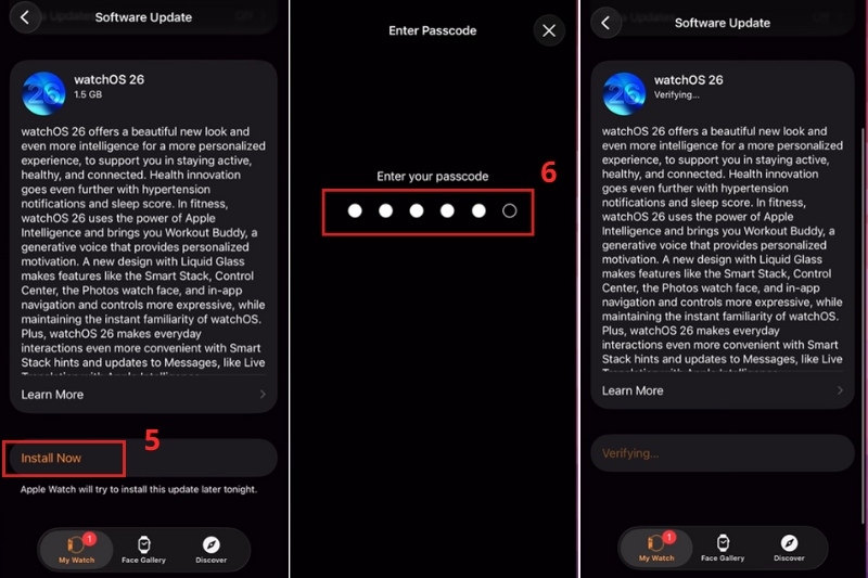 Cập nhật phần mềm Apple Watch ảnh 4