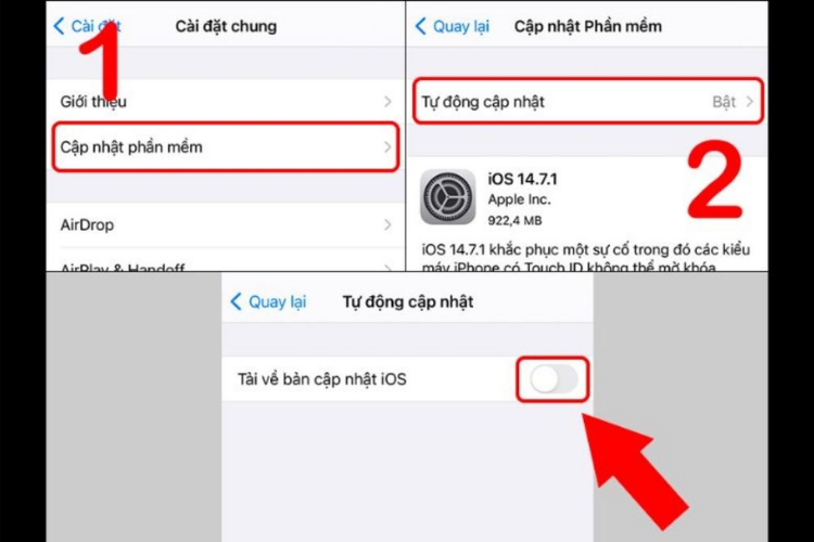 Cập nhật phần mềm iOS trên iPad hình 2