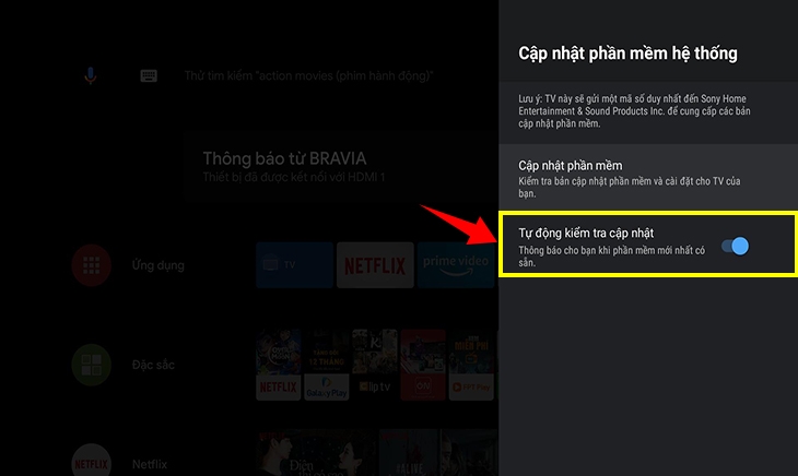cập nhật phần mềm tivi Sony ảnh 6