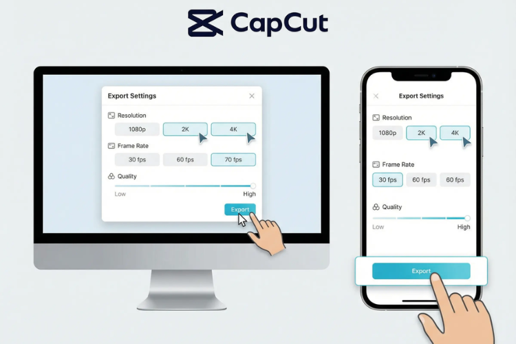CapCut xuất video bị mờ hình 6