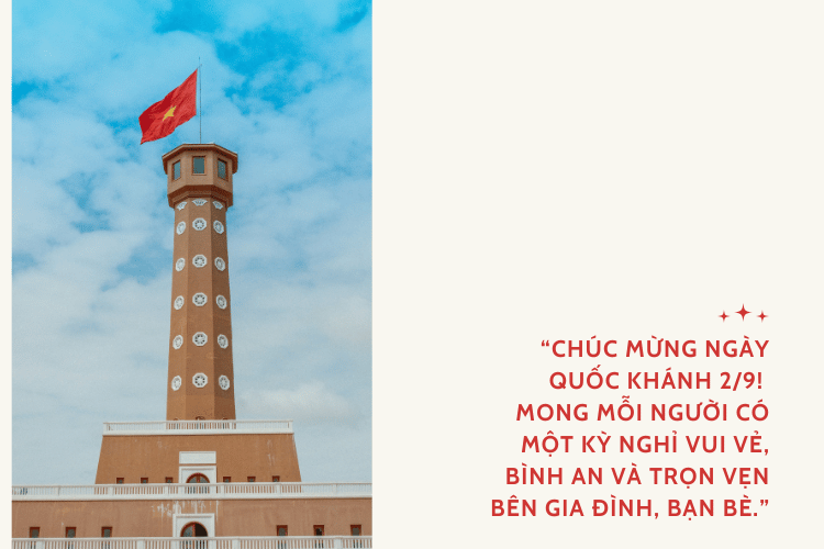 Caption 2/9 Quốc khánh chúc mừng ngày lễ