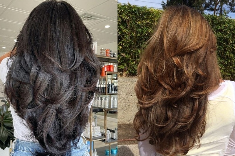 Cắt tóc lá 2 tầng ảnh 9