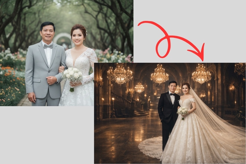 Câu lệnh ChatGPT tạo ảnh cưới ảnh 4