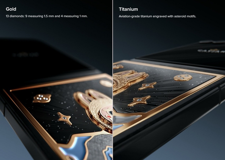 Caviar ra mắt Samsung Galaxy Z Fold7 và Flip7 Cabubu Edition, lấy cảm hứng từ Labubu, mạ vàng 24k - hình 4