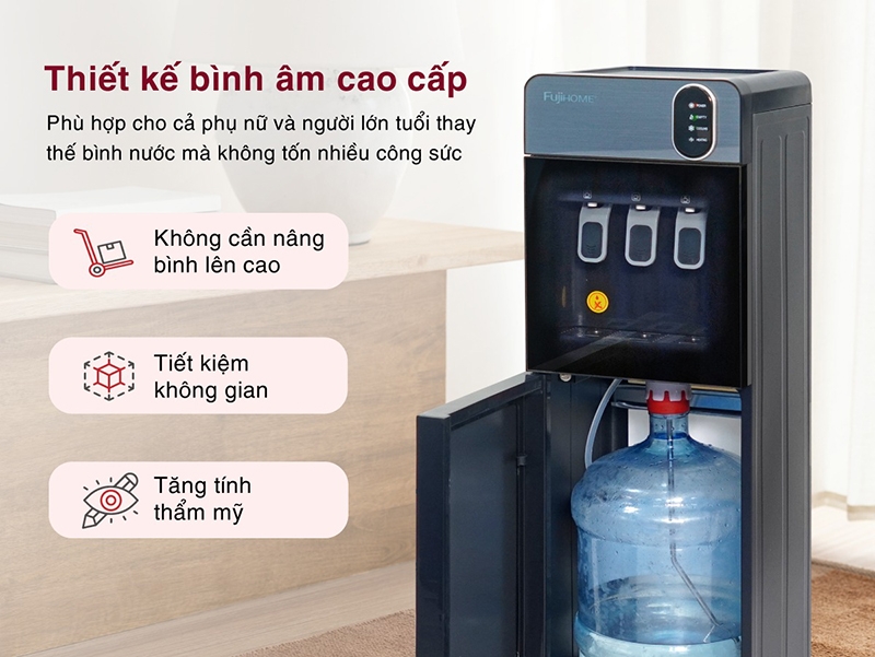 Cây nước nóng lạnh hút bình Fujihome WD11ES (hình 2)