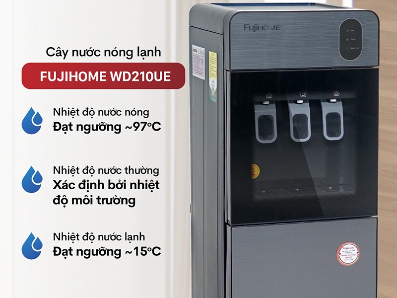 Cây nước nóng lạnh hút bình Fujihome WD210UE (hình 7)