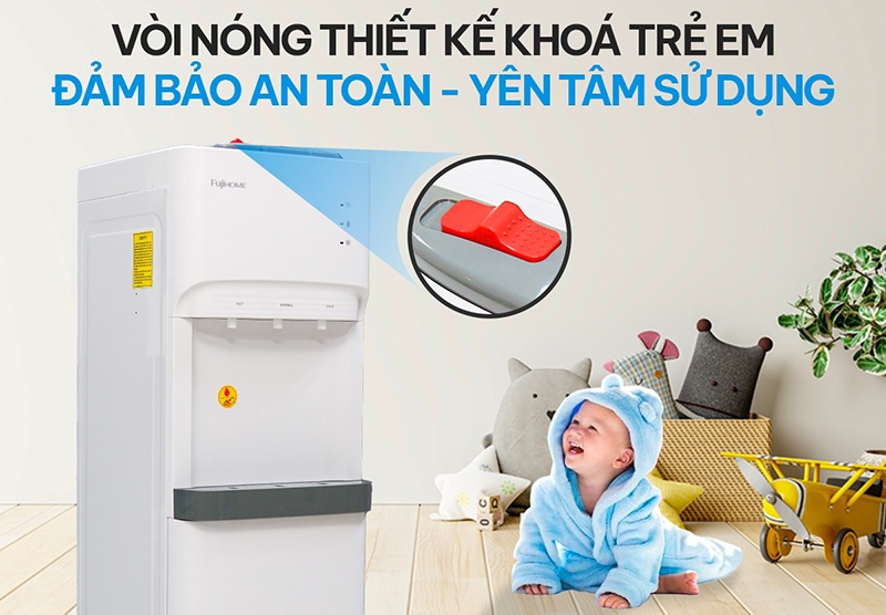 Cây nước nóng lạnh hút bình Fujihome WD606ES (hình 7)