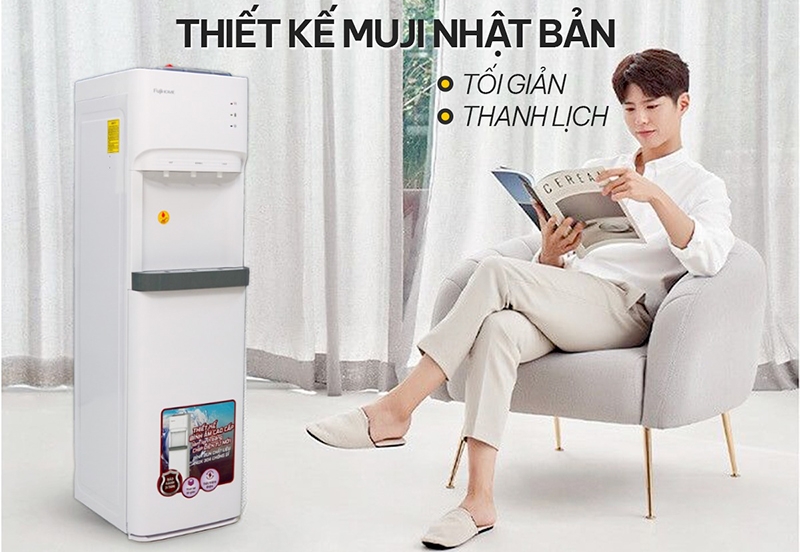 Cây nước nóng lạnh hút bình Fujihome WD606ES (hình 2)