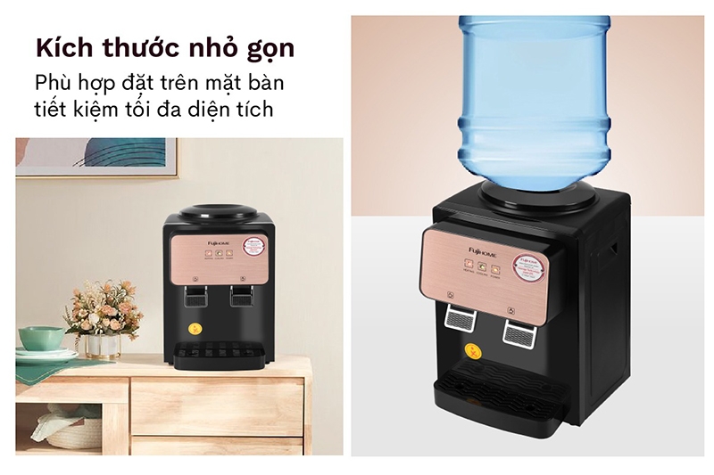 Cây nước nóng lạnh úp bình để bàn Fujihome WD03E (hình 3)