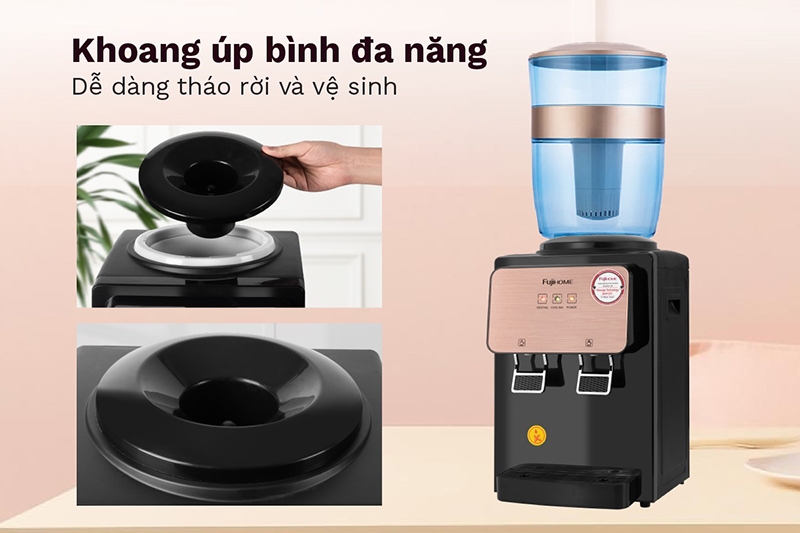 Cây nước nóng lạnh úp bình để bàn Fujihome WD03E (hình 8)