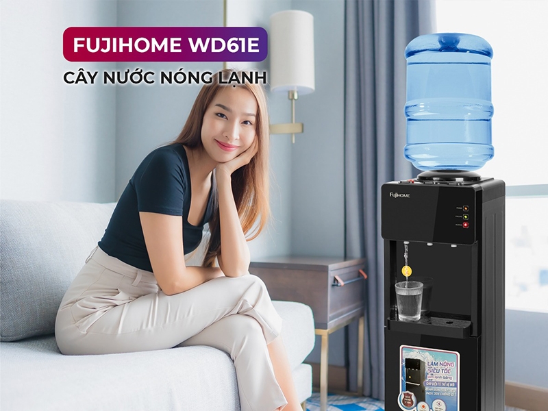 Cây nước nóng lạnh úp bình Fujihome WD61E (hình 1)