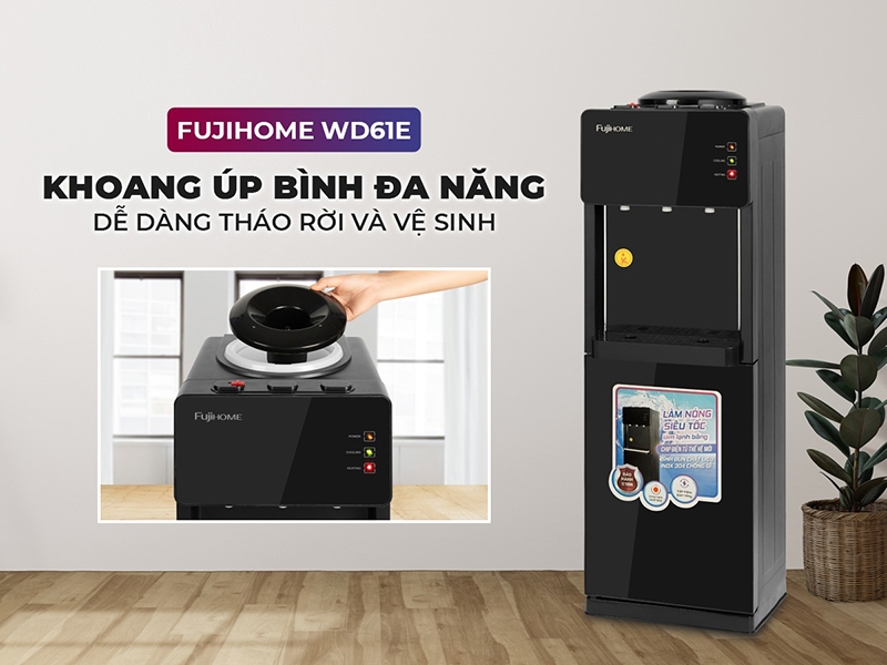 Cây nước nóng lạnh úp bình Fujihome WD61E (hình 9)