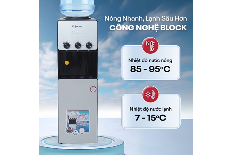 Cây nước nóng lạnh úp bình Fujihome WD677C (hình 6)