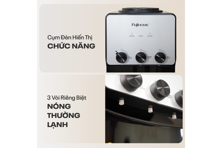 Cây nước nóng lạnh úp bình Fujihome WD677C (hình 7)