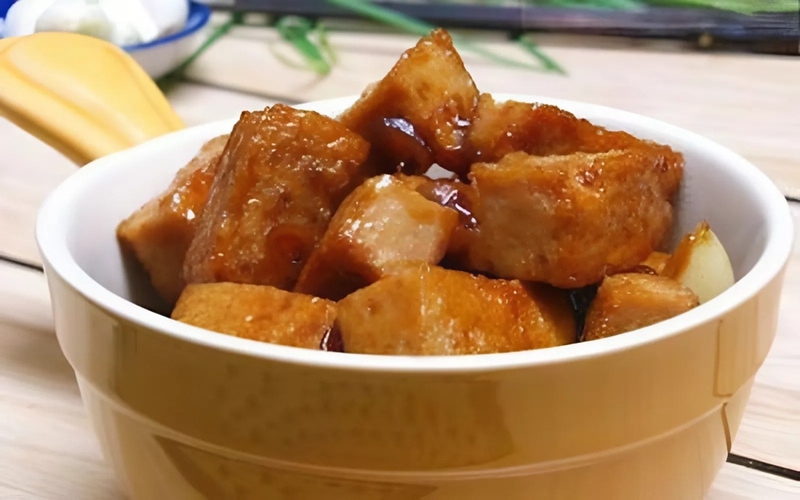 Chả lụa chiên nước mắm ảnh 6