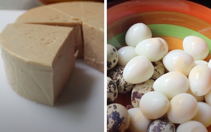 Sơ chế nguyên liệu làm chả lụa kho trứng cút