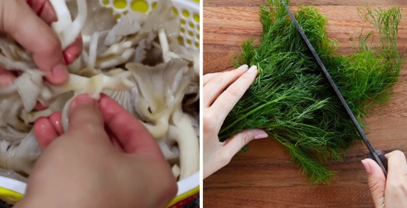 chả nấm thì là rong biển ảnh 4