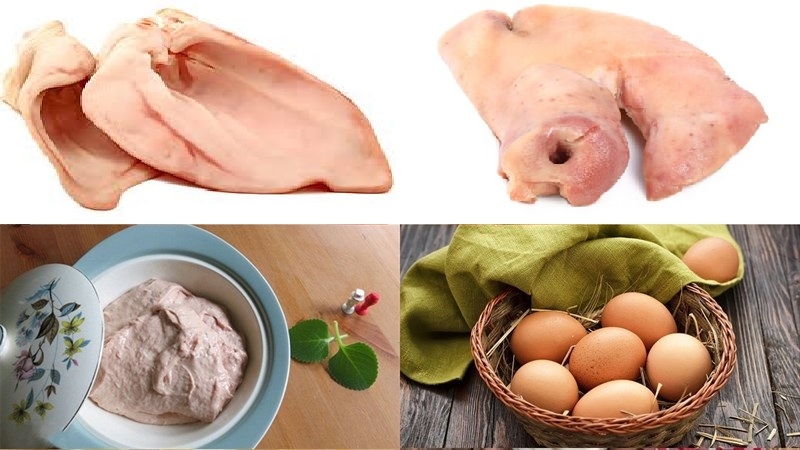 cách làm chả tai heo