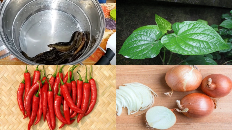 Cá chạch chiên lá lốt 2