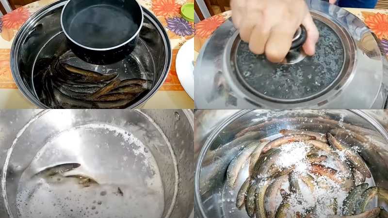 Cá chạch chiên lá lốt 3