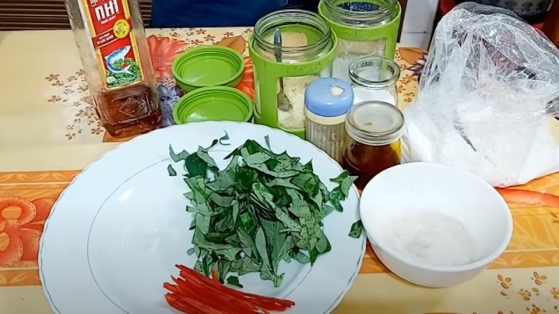 Cá chạch chiên lá lốt 4