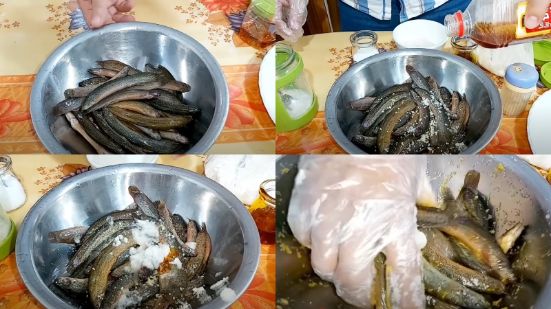 Cá chạch chiên lá lốt 5